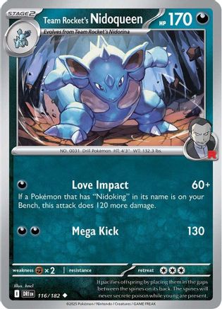 Team Rocket's Nidoqueen - 116/182 - Uncommon