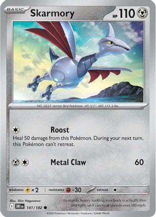 Skarmory - 141/182 - Common Reverse Holo