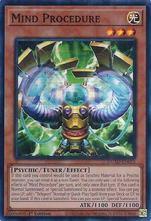 Mind Procedure (DUAD-EN015) - Duelist's Advance Super Rare 1st Edition