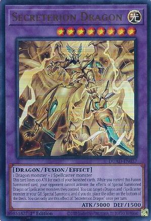 Secreterion Dragon (DUAD-EN037) - Duelist's Advance Ultra Rare 1st Edition