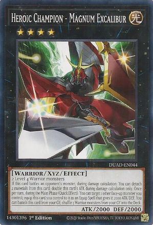Heroic Champion - Magnum Excalibur (DUAD-EN044) - Duelist's Advance Common / Short Print 1st Edition