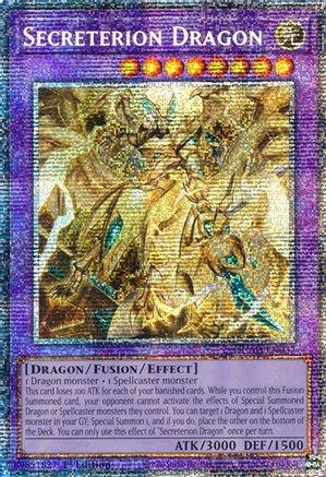 Secreterion Dragon (Starlight Rare) (DUAD-EN037) - Duelist's Advance Starlight Rare 1st Edition