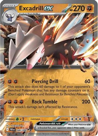 Excadrill ex - 049/086 - Double Rare