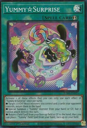 YummySurprise (JUSH-EN025) - Justice Hunters Super Rare 1st Edition