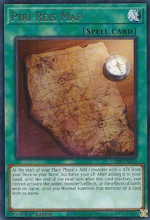 Piri Reis Map (JUSH-EN030) - Justice Hunters Rare 1st Edition