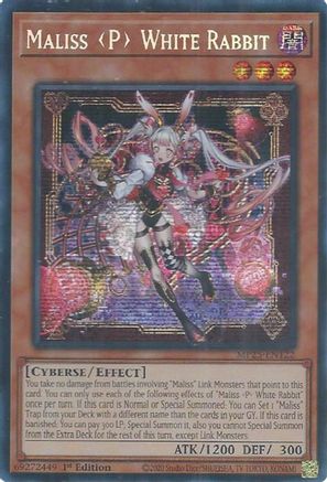 Maliss P White Rabbit (MP25-EN122) - 2025 Mega-Pack Prismatic Secret Rare 1st Edition