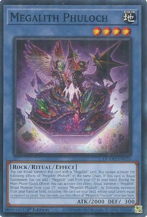 Megalith Phuloch (DOOD-EN033) - Doom of Dimensions Common / Short Print 1st Edition