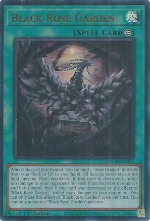 Black Rose Garden (DOOD-EN055) - Doom of Dimensions Ultra Rare 1st Edition