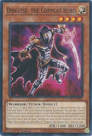Disguise, the Copycat Hero (DOOD-EN081) - Doom of Dimensions Common / Short Print 1st Edition