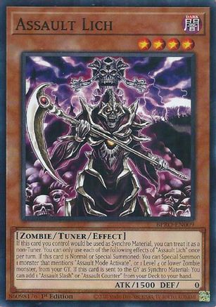 Assault Lich (BPRO-EN009) - Burst Protocol Common / Short Print 1st Edition
