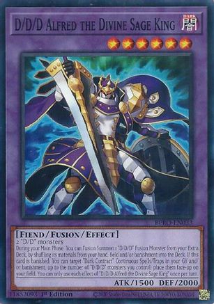 D/D/D Alfred the Divine Sage King (BPRO-EN033) - Burst Protocol Common / Short Print 1st Edition