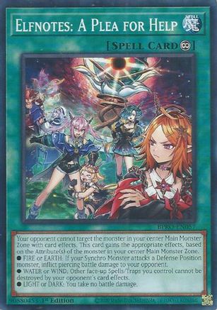Elfnotes: A Plea for Help (BPRO-EN057) - Burst Protocol Common / Short Print 1st Edition