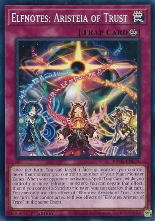 Elfnotes: Aristeia of Trust (BPRO-EN071) - Burst Protocol Common / Short Print 1st Edition
