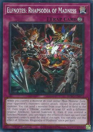 Elfnotes: Rhapsodia of Madness (BPRO-EN072) - Burst Protocol Common / Short Print 1st Edition