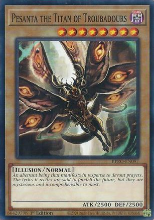 Pesanta the Titan of Troubadours (BPRO-EN097) - Burst Protocol Common / Short Print 1st Edition