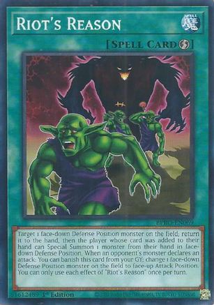 Riot's Reason (BPRO-EN069) - Burst Protocol Common / Short Print 1st Edition