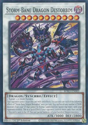 Storm-Bane Dragon Destorbim (BPRO-EN089) - Burst Protocol Common / Short Print 1st Edition