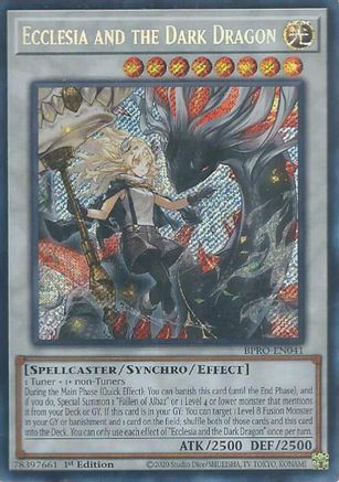 Ecclesia and the Dark Dragon (BPRO-EN041) - Burst Protocol Secret Rare 1st Edition