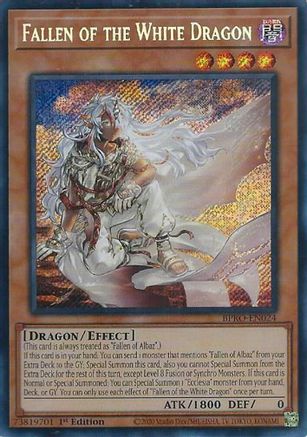 Fallen of the White Dragon (BPRO-EN024) - Burst Protocol Secret Rare 1st Edition