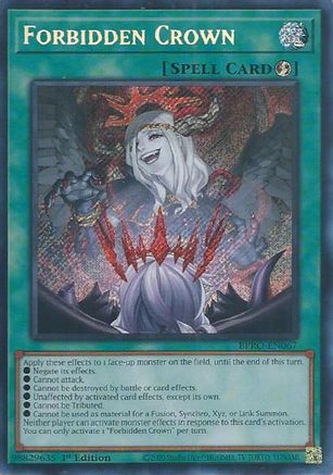 Forbidden Crown (BPRO-EN067) - Burst Protocol Secret Rare 1st Edition