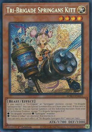Tri-Brigade Springans Kitt (BPRO-EN025) - Burst Protocol Secret Rare 1st Edition