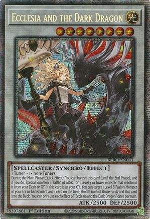 Ecclesia and the Dark Dragon (Starlight Rare) (BPRO-EN041) - Burst Protocol Starlight Rare 1st Edition