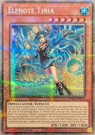 Elfnote Tinia (Starlight Rare) (BPRO-EN011) - Burst Protocol Starlight Rare 1st Edition