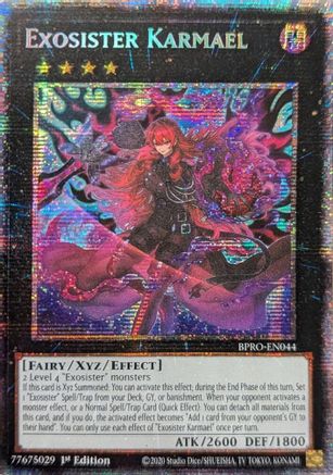 Exosister Karmael (Starlight Rare) (BPRO-EN044) - Burst Protocol Starlight Rare 1st Edition