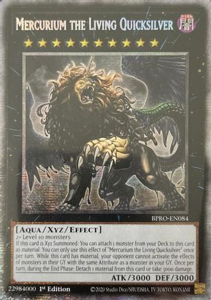 Mercurium the Living Quicksilver (Starlight Rare) (BPRO-EN084) - Burst Protocol Starlight Rare 1st Edition