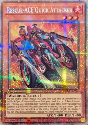 Rescue-ACE Quick Attacker (Starlight Rare) (BPRO-EN023) - Burst Protocol Starlight Rare 1st Edition