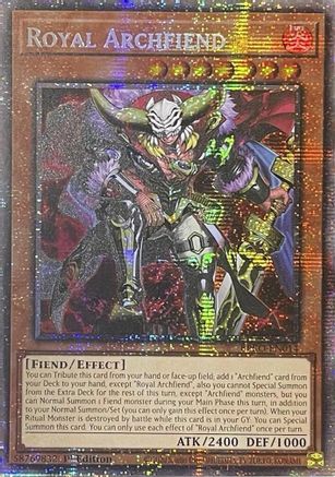 Royal Archfiend (Starlight Rare) (BPRO-EN014) - Burst Protocol Starlight Rare 1st Edition