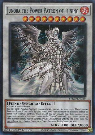 Junora the Power Patron of Tuning (BPRO-EN039) - Burst Protocol Super Rare 1st Edition