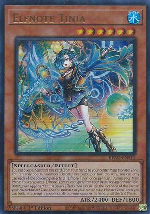 Elfnote Tinia (BPRO-EN011) - Burst Protocol Ultra Rare 1st Edition