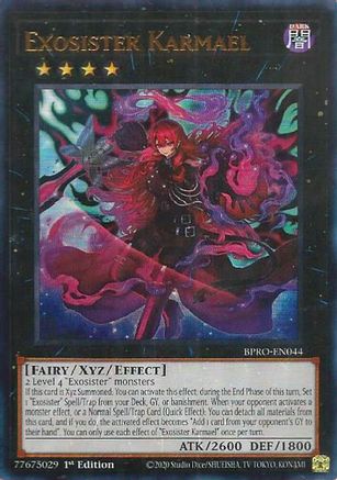 Exosister Karmael (BPRO-EN044) - Burst Protocol Ultra Rare 1st Edition
