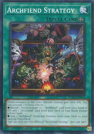 Archfiend Strategy (BPRO-EN060) - Burst Protocol Common / Short Print 1st Edition