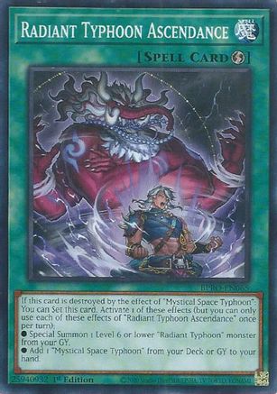 Radiant Typhoon Ascendance (BPRO-EN065) - Burst Protocol Common / Short Print 1st Edition