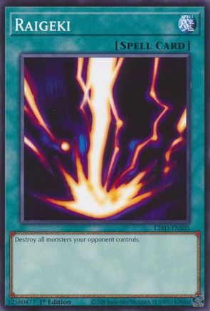 Raigeki (L26D-ENS05) - Legendary Modern Decks 2026 Common / Short Print 1st Edition
