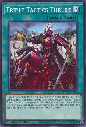 Triple Tactics Thrust (L26D-ENS23) - Legendary Modern Decks 2026 Common / Short Print 1st Edition