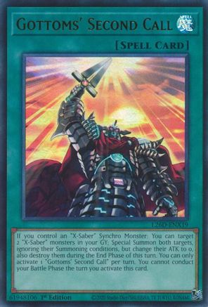 Gottoms' Second Call (Ultra Rare) (L26D-ENX19) - Legendary Modern Decks 2026 Ultra Rare 1st Edition