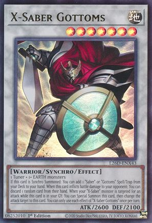 X-Saber Gottoms (L26D-ENX43) - Legendary Modern Decks 2026 Ultra Rare 1st Edition