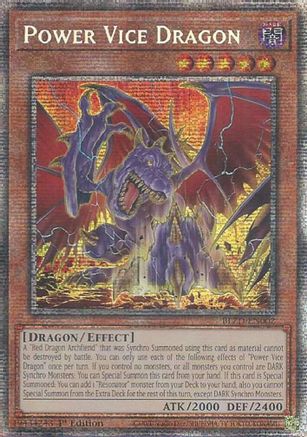 Power Vice Dragon (Starlight Rare) (BLZD-EN002) - Blazing Dominion Starlight Rare 1st Edition