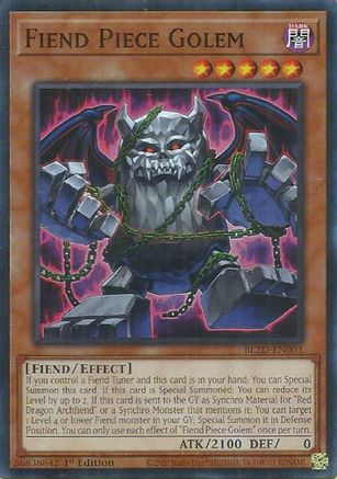 Fiend Piece Golem (BLZD-EN003) - Blazing Dominion Common / Short Print 1st Edition