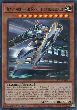Heavy Armored Knight Babeldecker (BLZD-EN006) - Blazing Dominion Super Rare 1st Edition
