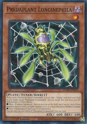 Predaplant Longinephila (BLZD-EN009) - Blazing Dominion Common / Short Print 1st Edition