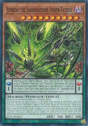 Jupredo the Shademachine Power Patron (BLZD-EN012) - Blazing Dominion Common / Short Print 1st Edition