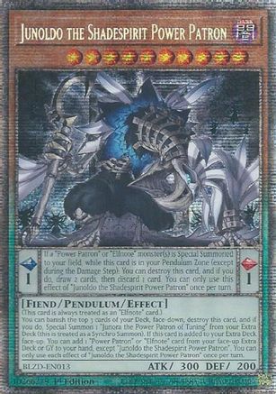 Junoldo the Shadespirit Power Patron (Starlight Rare) (BLZD-EN013) - Blazing Dominion Starlight Rare 1st Edition