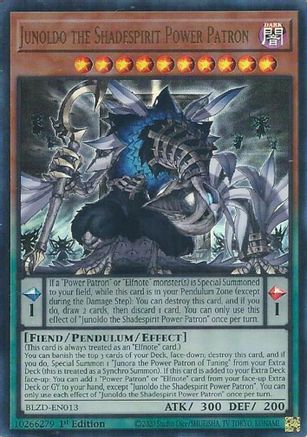 Junoldo the Shadespirit Power Patron (BLZD-EN013) - Blazing Dominion Ultra Rare 1st Edition