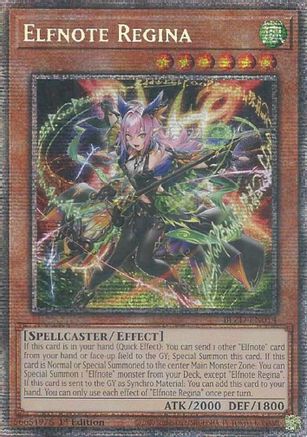 Elfnote Regina (Starlight Rare) (BLZD-EN014) - Blazing Dominion Starlight Rare 1st Edition
