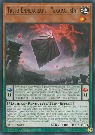 Trito Enneacraft - "exapatisIA" (BLZD-EN019) - Blazing Dominion Common / Short Print 1st Edition