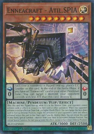 Enneacraft - Atil.SPIA (BLZD-EN020) - Blazing Dominion Super Rare 1st Edition